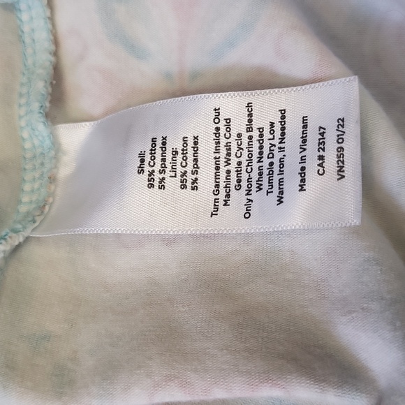 Talbots Everyday Stretch Skort Freshwater Medallion - Picture 6 of 6